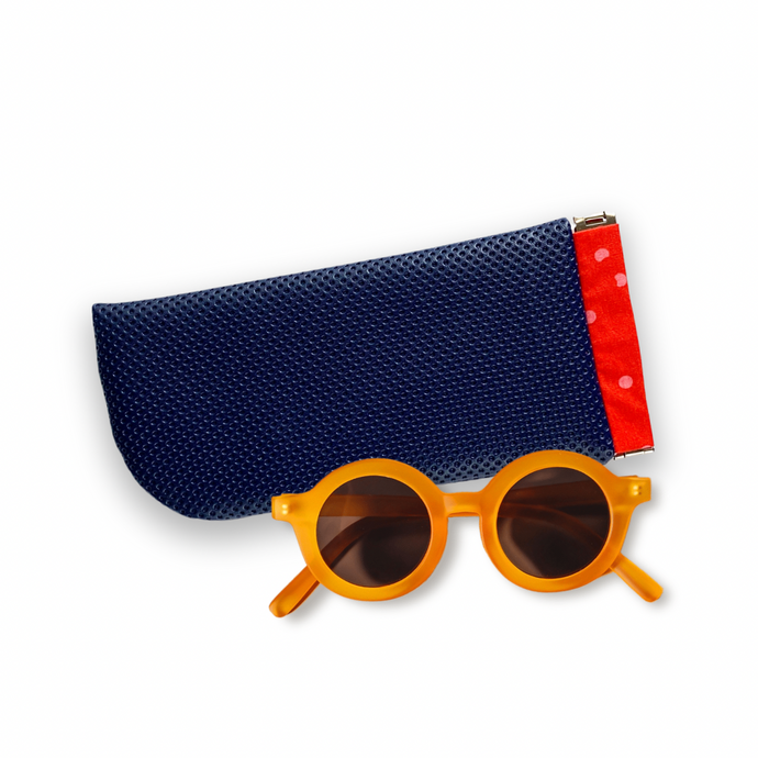 blue and red not leather | sunnies squeeze case