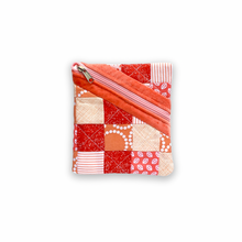 Load image into Gallery viewer, orange & scrappy | flat zip pouch