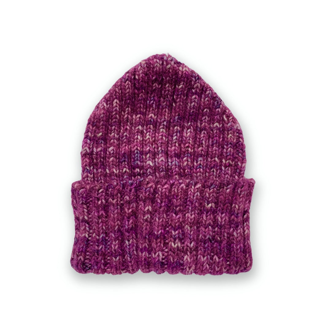 fuzzy ribbed knit hat | hand knits
