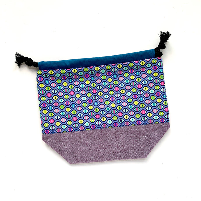 all eyes on you | small drawstring project bag