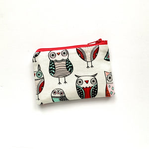 whimsical owls | small zipper pouch