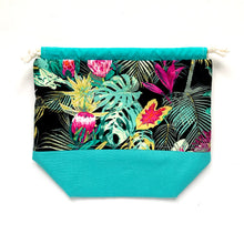 Load image into Gallery viewer, tropicalia | small drawstring project bag