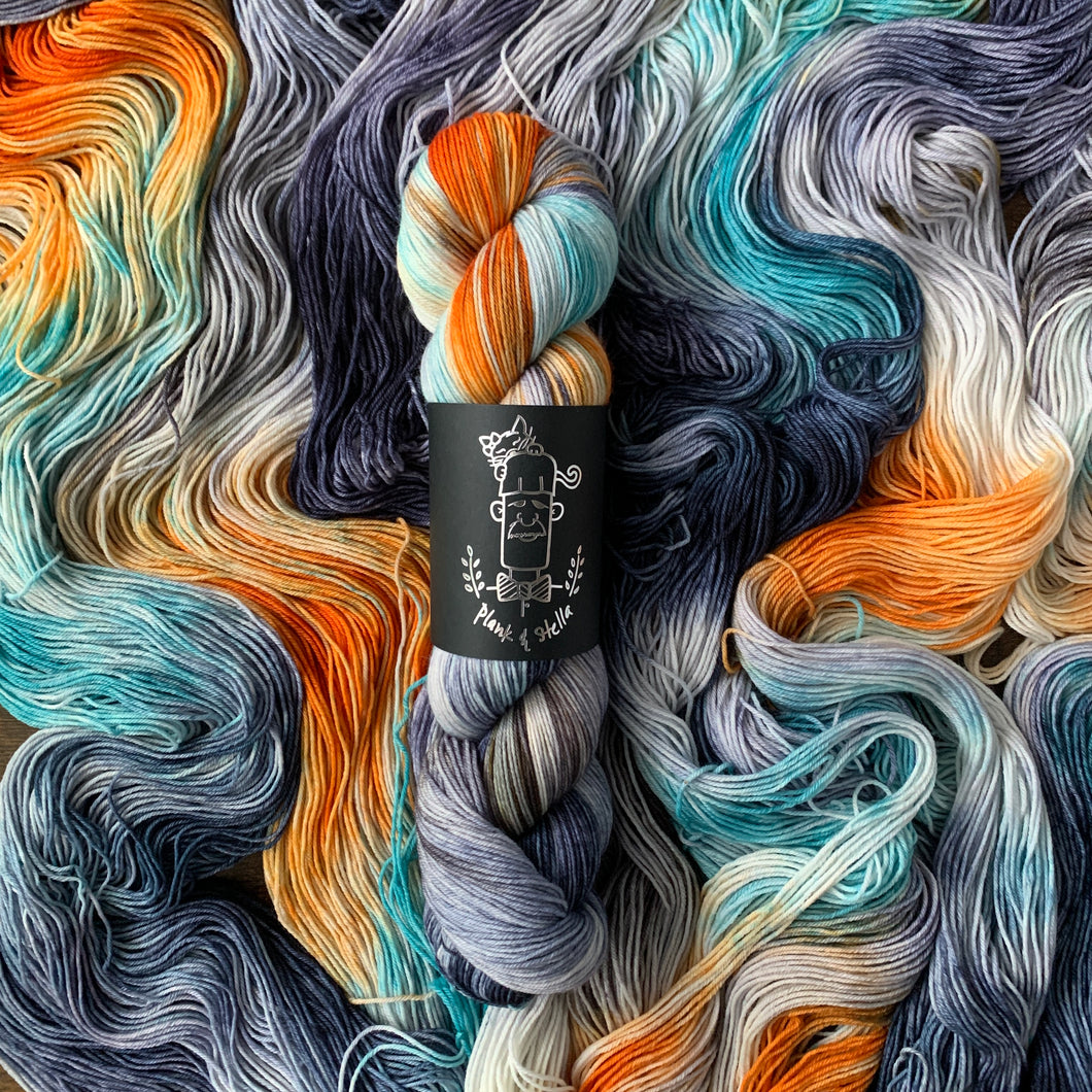 gilded depths | 4-ply sock