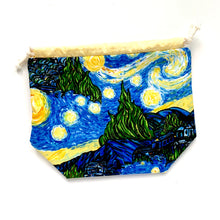 Load image into Gallery viewer, starry night | small drawstring project bag