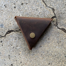 Load image into Gallery viewer, LEATHER triangle mini pouch - various | bags &amp; pouches
