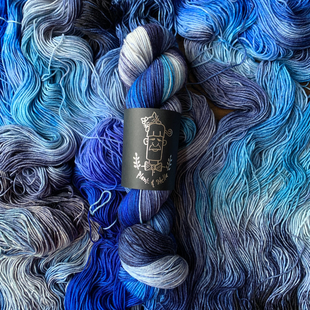 blue in the face (one of a kind) | 4-ply sock