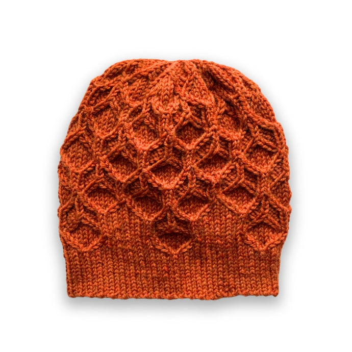 beeswax hat in copper heather | hand knits
