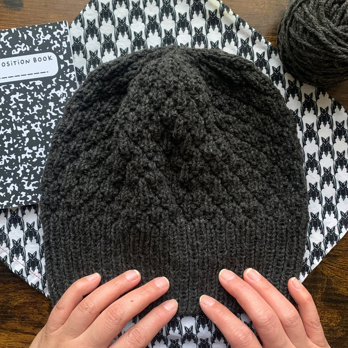 march hat in charcoal grey | hand knits