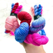 Load image into Gallery viewer, Yarn Flight - Retro Roller Rink (one of a kind) | 4-ply sock mini set