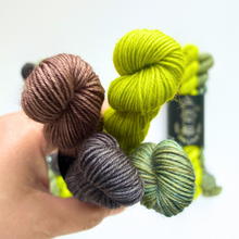 Load image into Gallery viewer, Yarn Flight - Dad’s BDUs (one of a kind) | 4-ply sock mini set