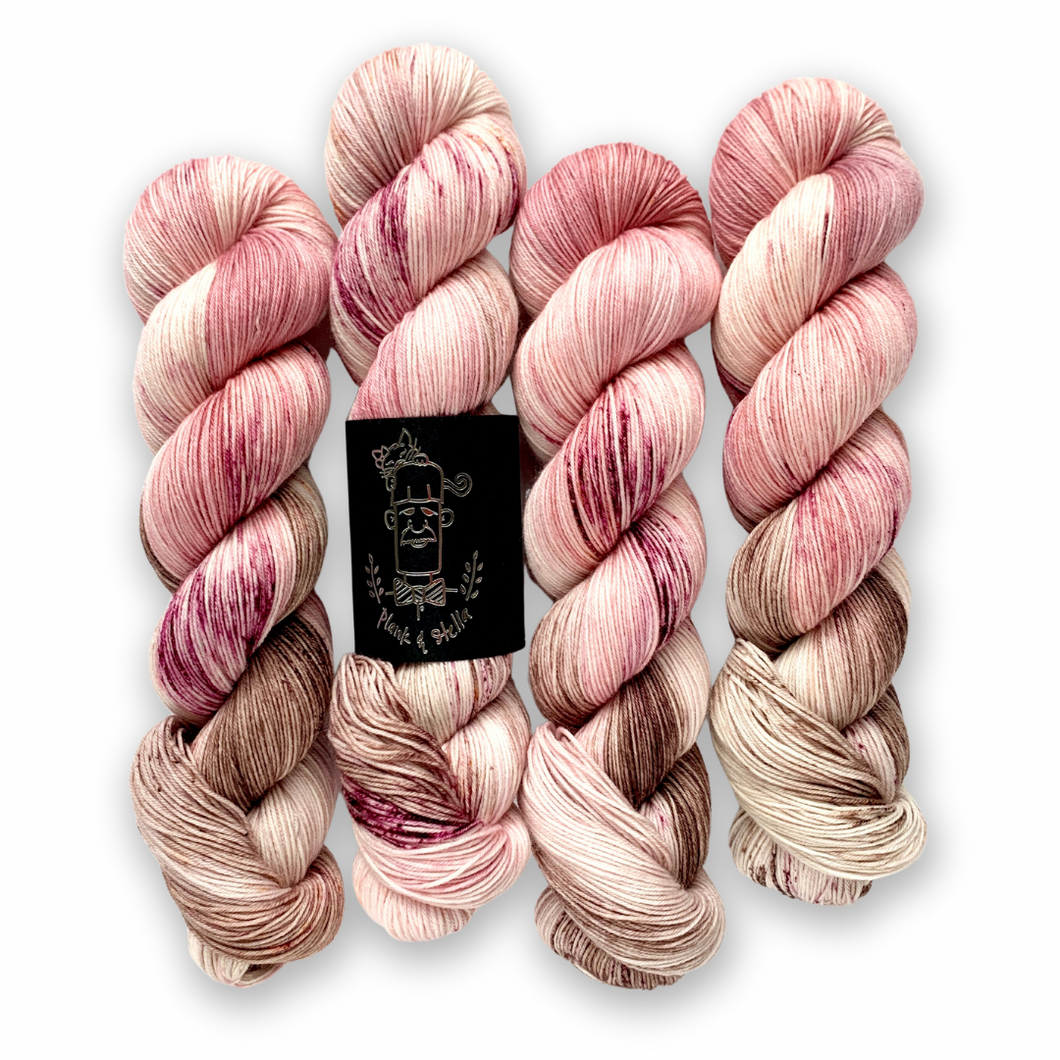 dusty rose delight (one of a kind) | 4-ply sock