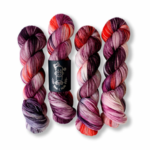 Load image into Gallery viewer, black cherry velvet | 3-ply sock