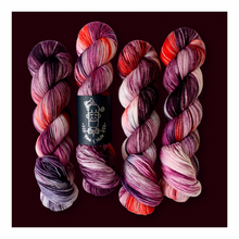 Load image into Gallery viewer, black cherry velvet | 3-ply sock