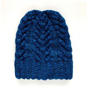 antler toque with extra thick brim | hand knits