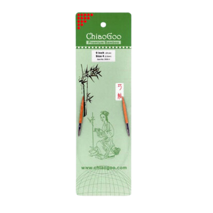 DESTASH: chiagoo premium bamboo fixed circular needles - US 7/4.5MM, 9