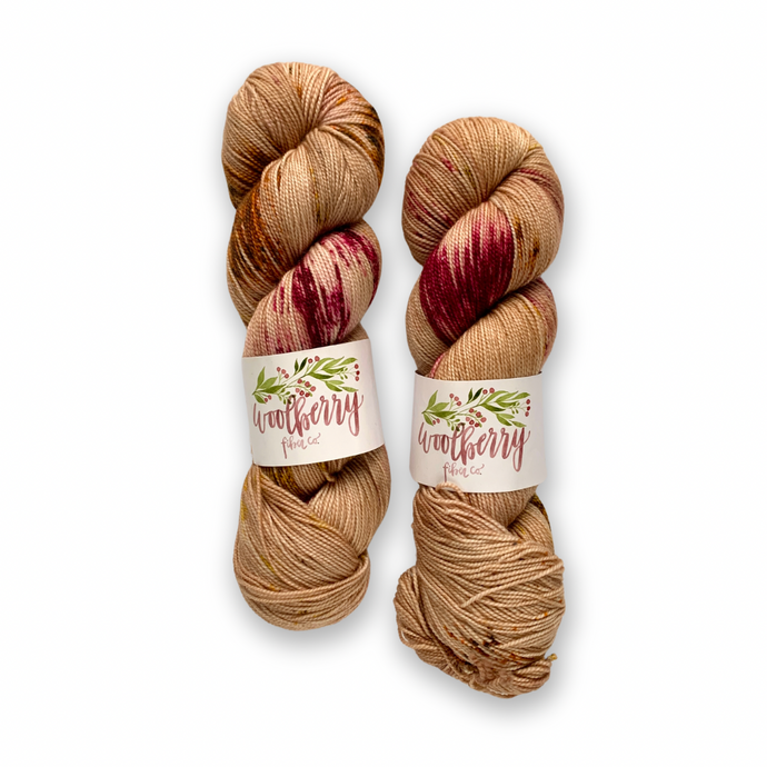 DESTASH: woolberry fiber co berry merino | crunching leaves