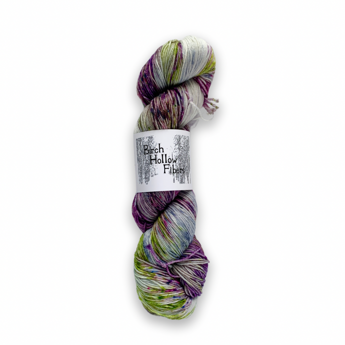 DESTASH: birch hollow fibers sylvia sock | moss matched