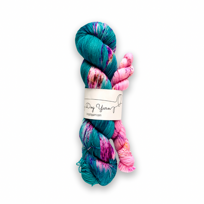 DESTASH: long dog yarns bounce sock | freefall