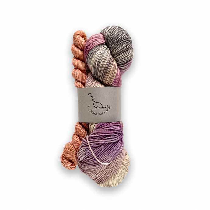 DESTASH: yarnaceous fibers salta fingering sock | pterano dawn