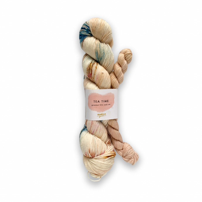 DESTASH: sewrella yarn classic sock set | tea time
