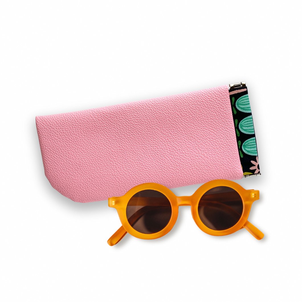 pebbled in pink not leather | sunnies squeeze case