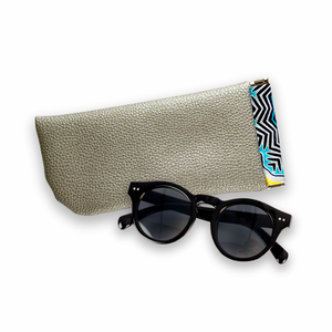 pebbled in silver not leather | sunnies squeeze case