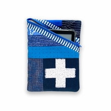 Load image into Gallery viewer, quilted &amp; scrappy - No. 011 blues (for nina) | kindle sleeve