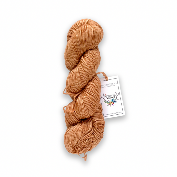 DESTASH: montana crochet dk 115 | OOAK light orange