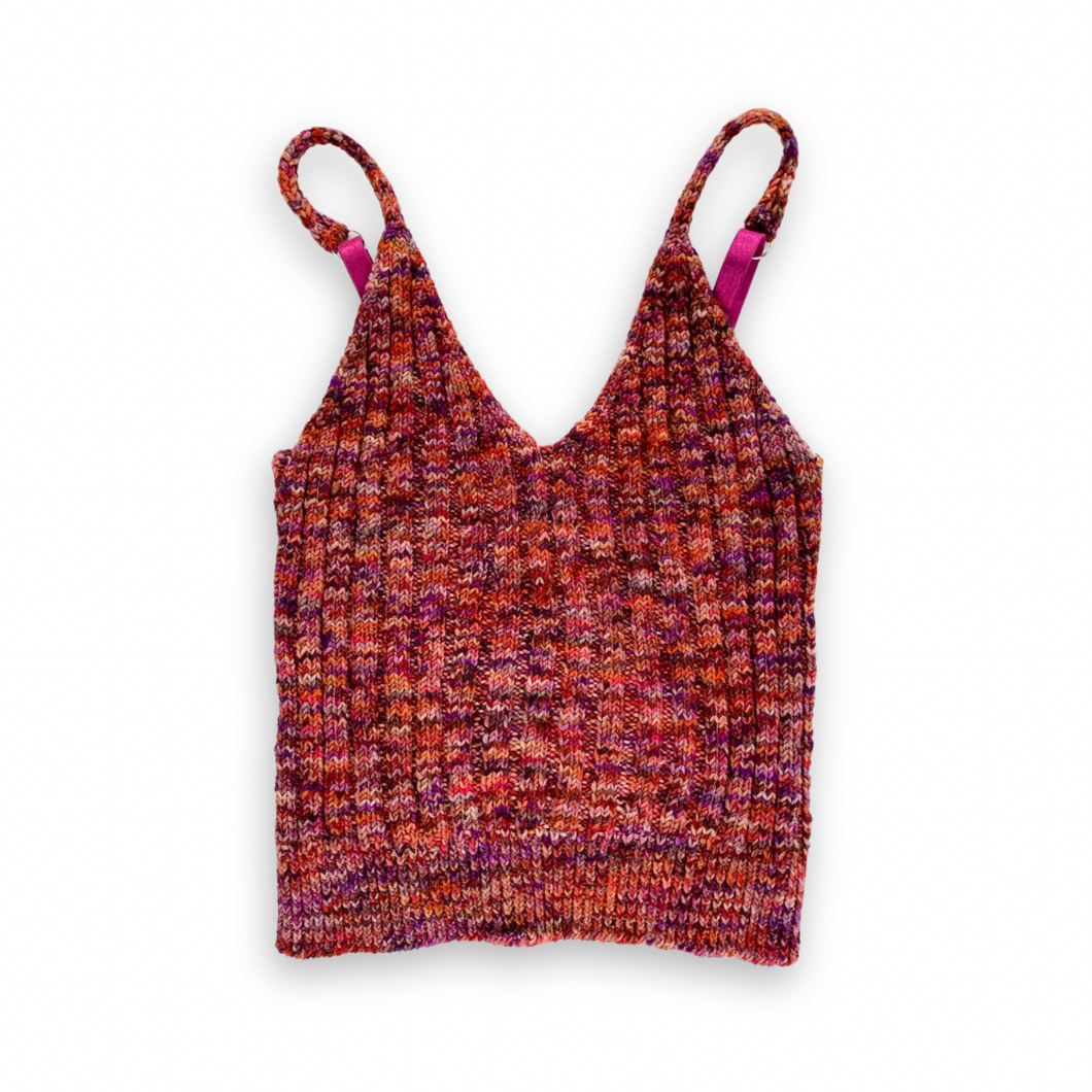 ripple bralette w/ adjustable straps - XL | hand knits