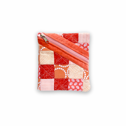 orange & scrappy | flat zip pouch