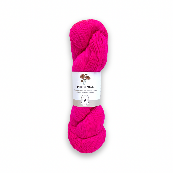 DESTASH: kelbourne woolens perennial | neon pink