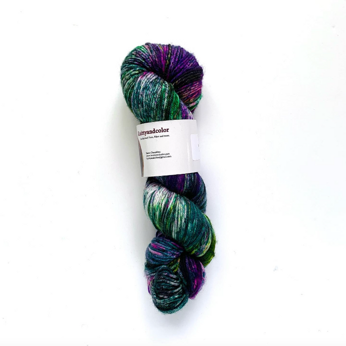DESTASH: knitty and color - dubstep DK | acid rainbow
