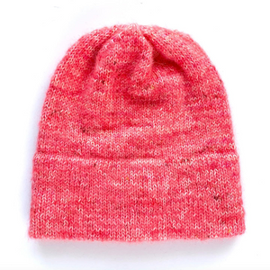 simple knit hat with folded brim | hand knits