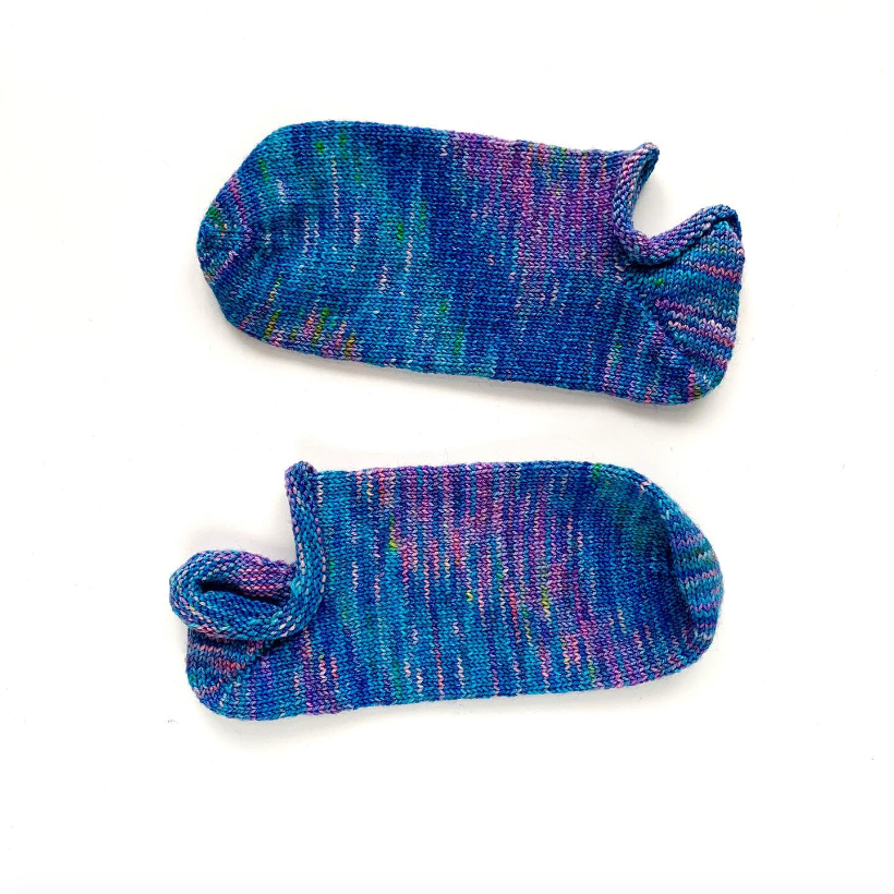 simple shortie knit socks - size womens 7 - 8 | hand knits