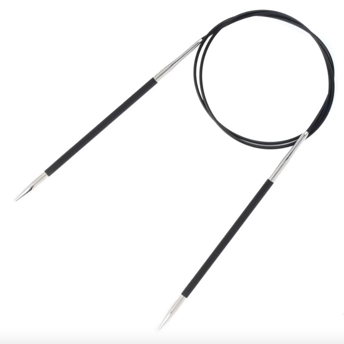 DESTASH: knitter's pride karbonz fixed circular needles - US 0/2MM, 32