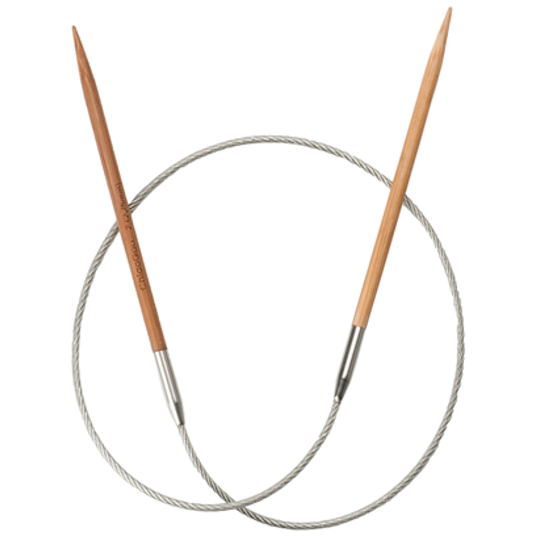 DESTASH: chiagoo premium bamboo fixed circular needles - US 2.5/3MM, 24