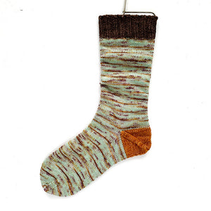 funky cold patina | 4-ply sock