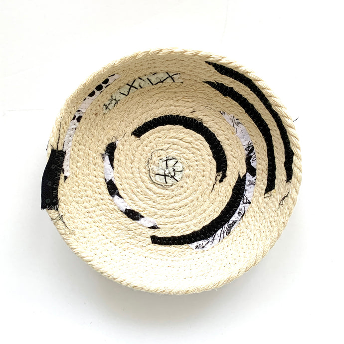 black & white fabric scraps - 4