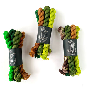 the greens (one of a kind) | 4-ply sock mini set