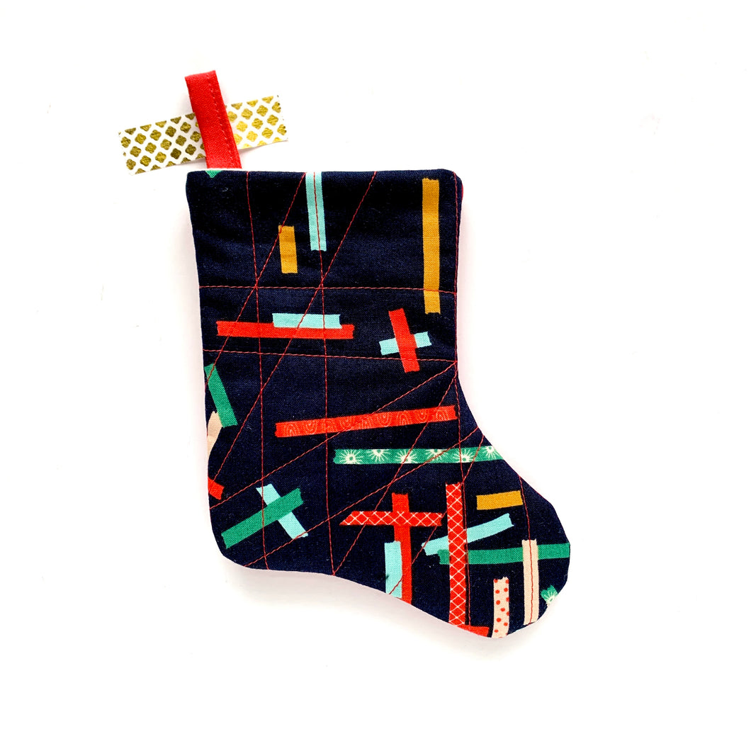 holiday washi tape | mini stocking